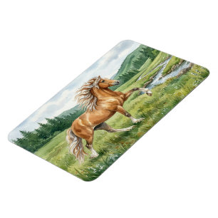 Elska Isländisches Pferd Aquarell Magnet