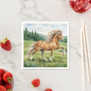 Elska Isländisches Pferd Aquarell Serviette