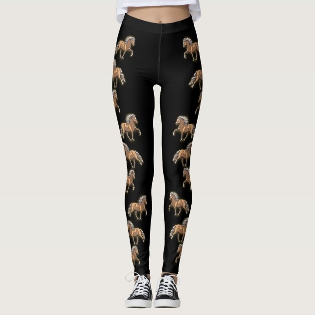 Elska Kunst-Deko-Isländer Leggings (Vorderseite)