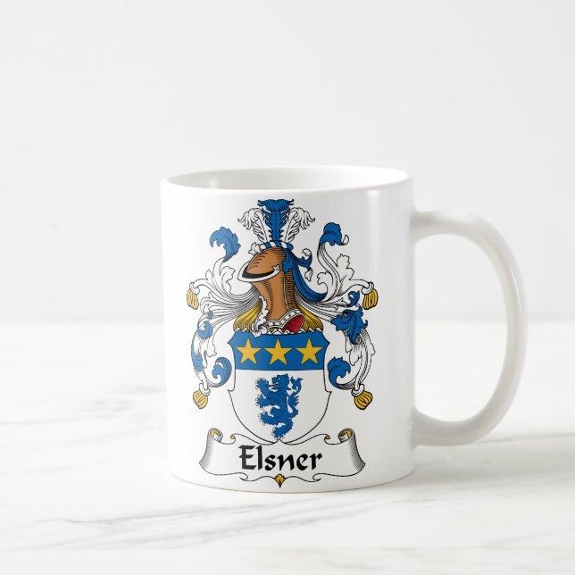 Elsner Familienwappen Kaffeetasse (Rechts)