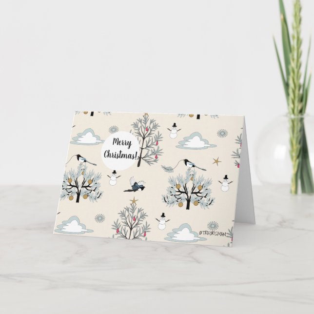 Elster-Feiertag Karte (Vorderseite)