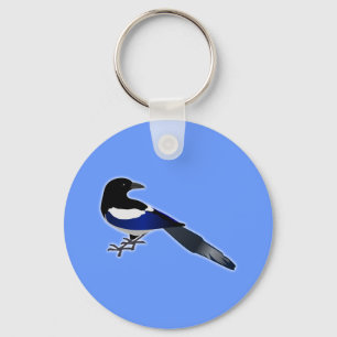 Elster Magpie Schlüsselanhänger