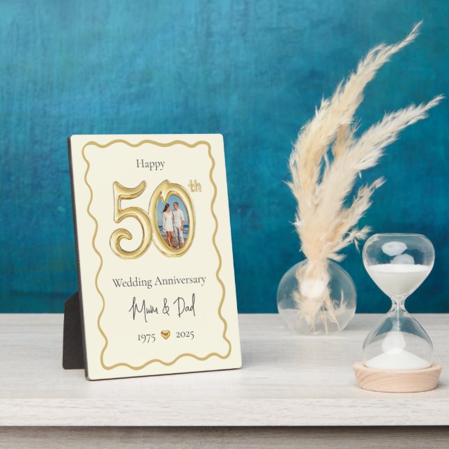 Eltern 50. Hochzeitstag Foto Fotoplatte (Seite)