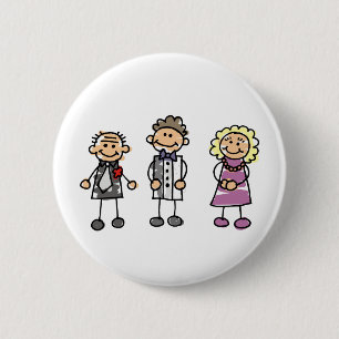 Eltern am Hochzeitstag Button