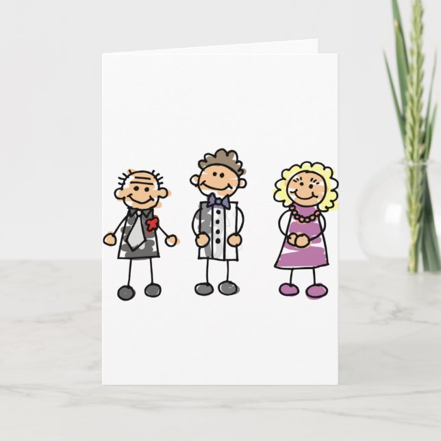 Eltern am Hochzeitstag Karte (Vorderseite)