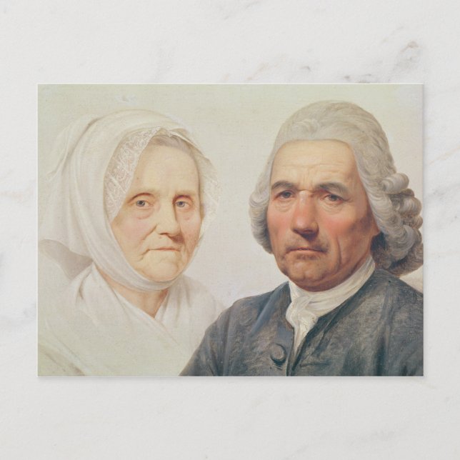 Eltern des Künstlers (Öl auf Leinwand) Postkarte (Vorderseite)