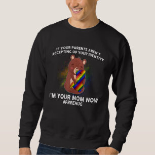 Eltern, die in Ihrer Mama akzeptieren, drücken jet Sweatshirt