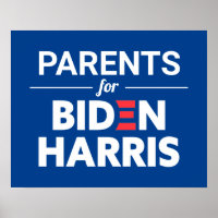 Eltern für Biden Harris Custom Text Blue