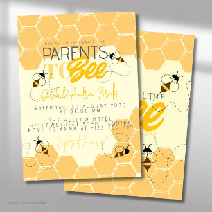 Eltern für Honigwaben-Bienen-Baby-Shower-Einladung Einladung