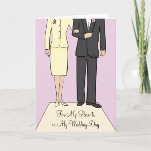 Eltern Hochzeit Dankeschön-Karte Dankeskarte