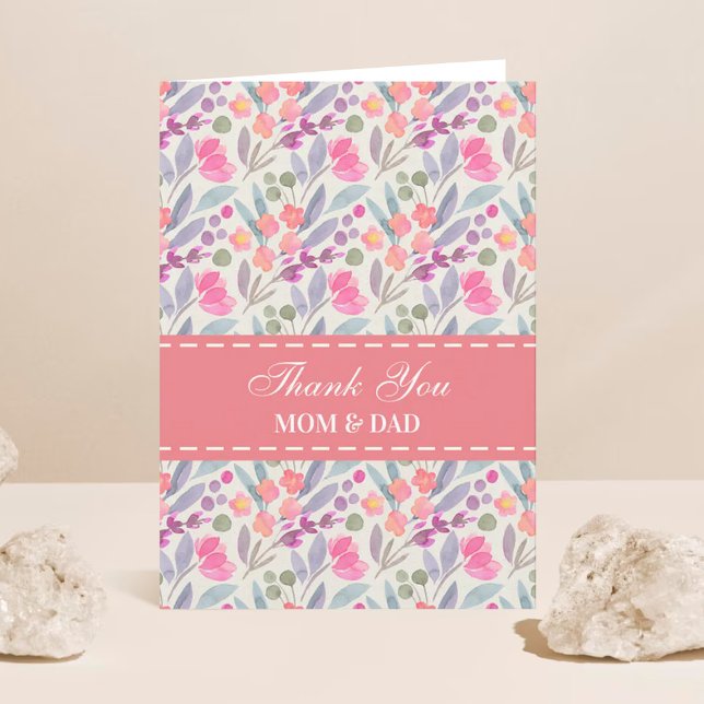 Eltern Hochzeitstag Blumengrün Danke (Von Creator hochgeladen)