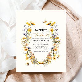 Eltern in der Wildblume Bier Paare Kinderdusche Flyer