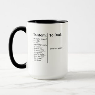 Eltern-Mug, Geschenk für Mama, Lustig Tasse
