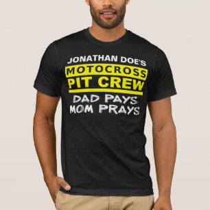 Eltern-Pit-Crew-Motocross-Dirt-Bike-Shirt T-Shirt
