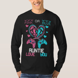 Eltern rosa oder blaue Tante Liebe Sie Baby Geschl T-Shirt