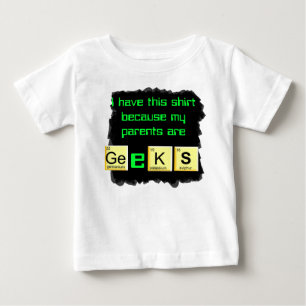 Eltern sind Geeksbaby-Shirt Baby T-shirt