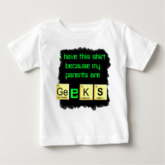 Eltern sind Geeksbaby-Shirt Baby T-shirt