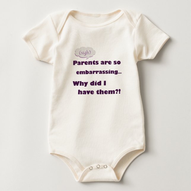 "Eltern sind so peinlich" Baby T-shirt (Vorderseite)