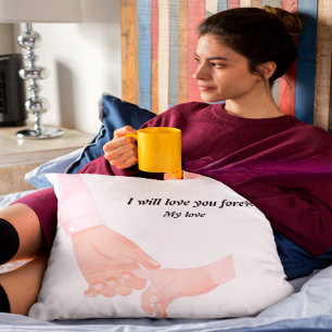 Eltern und Kind Hand in Hand Kissen   Neue Mutter 