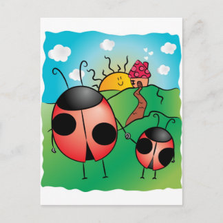 Eltern und Kind! Postkarte