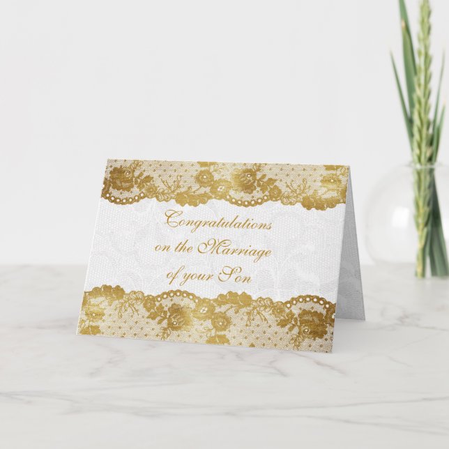 Eltern von Braut Glückwunsch Grüße Karte (Vorderseite)