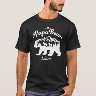 Eltern von personalisierten Papa Bären T-Shirt