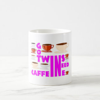 Eltern von Zwillingen brauchen Koffein Kaffeetasse