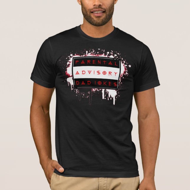 Elternhinweis: Papa-Witze T-Shirt (Vorderseite)