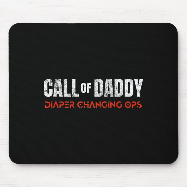 Elternleben Ruf des Daddy-Windelnwechsels Ops Mousepad (Vorne)