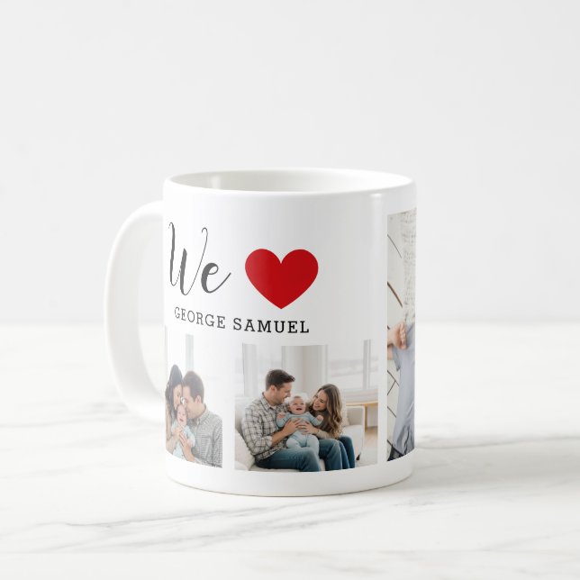 Elternliebe individuell kaffeetasse (Vorderseite Links)