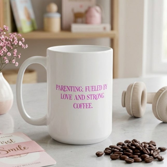 Elternschaft Kaffee Liebe Typografie Kaffeetasse (Von Creator hochgeladen)