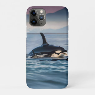 Elternzeit: Mama und Baby Orcas im Ozean, Case-Mate iPhone Hülle