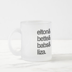Elton Bette Babs und Liza Mattglastasse