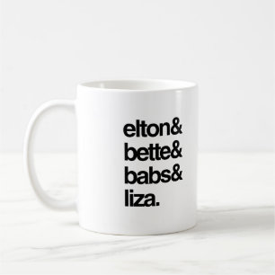 Elton Bette Babs und Liza Tasse