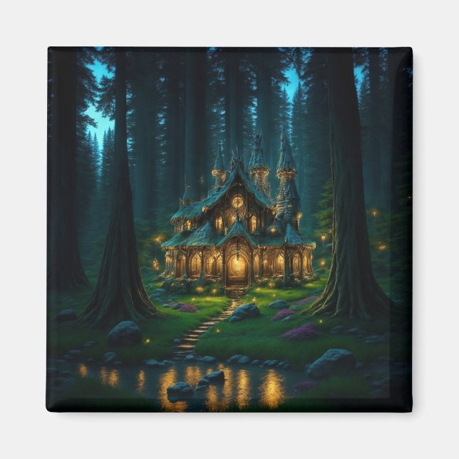 Elven Glade Castle Magnet (Vorne)