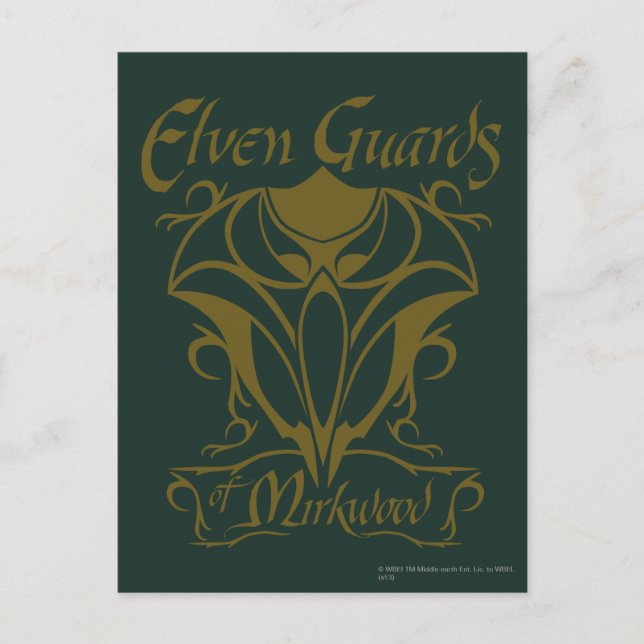 Elven Guards of Mirkwood Name Postkarte (Vorderseite)