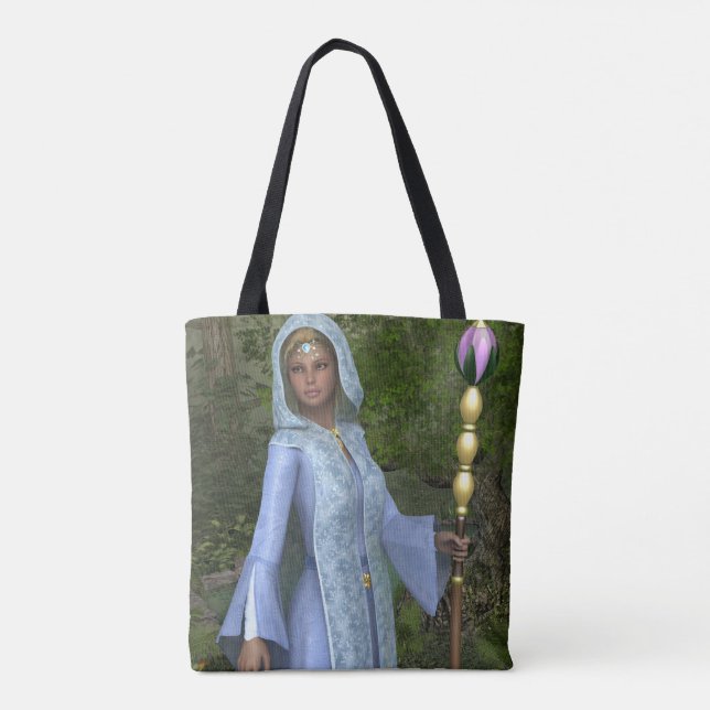 Elven Maiden All-over-Print-Tote-Tasche (Rückseite)