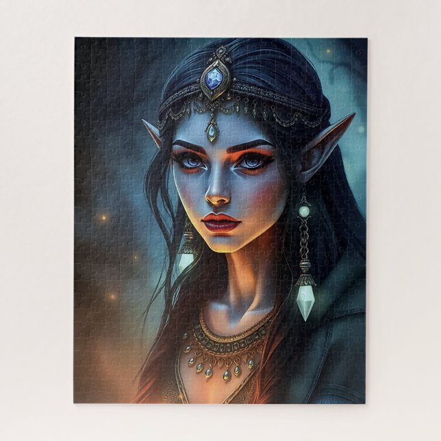 Elven Princess Jigsaw Puzzle - Mystical Fantasy Ar (Vertikal)