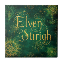 Elven Stirigh – Sigils in Green Fliese