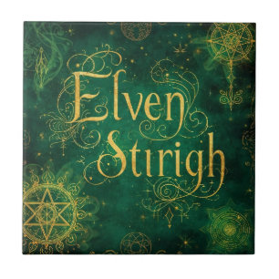 Elven Stirigh – Sigils in Green Fliese