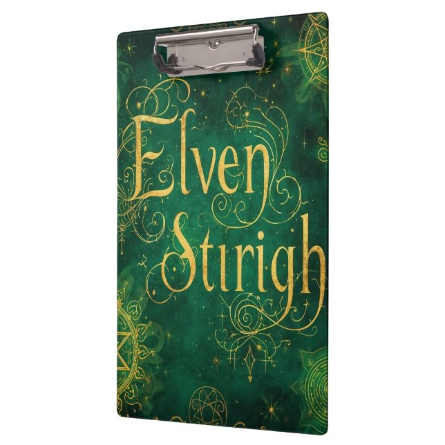 Elven Stirigh – Sigils in Green Klemmbrett (Links)