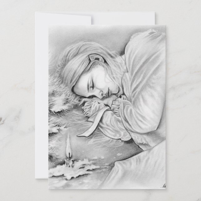 Elven-Träume-Postkarte Feiertagskarte (Vorderseite)