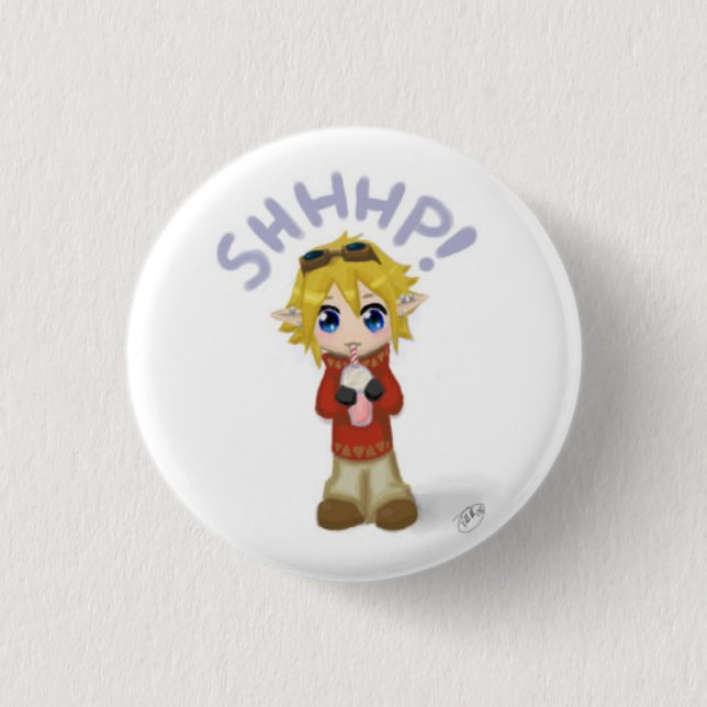 ElvenWear: I Gots ein Milchshake! Button (Vorderseite)