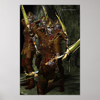 Elves Archer Patrol Poster