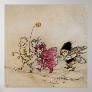 "Elves" Fairy Art von Arthur Rackham Poster