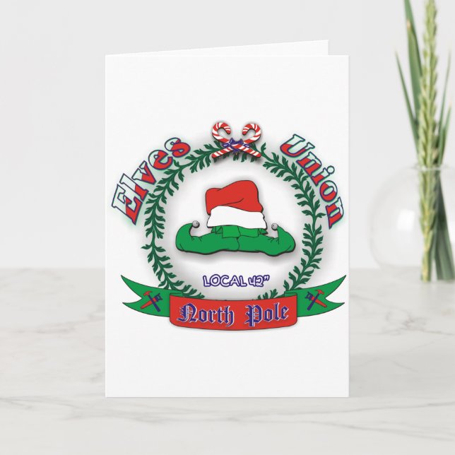 Elves Gewerkschaft Weihnachten (Vorderseite)