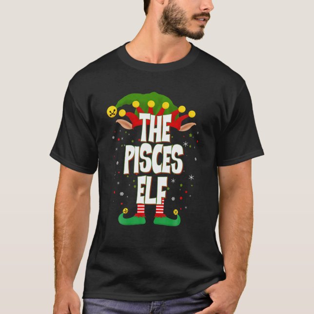 Elves Group The Fisces Elf Weihnachten T-Shirt (Vorderseite)