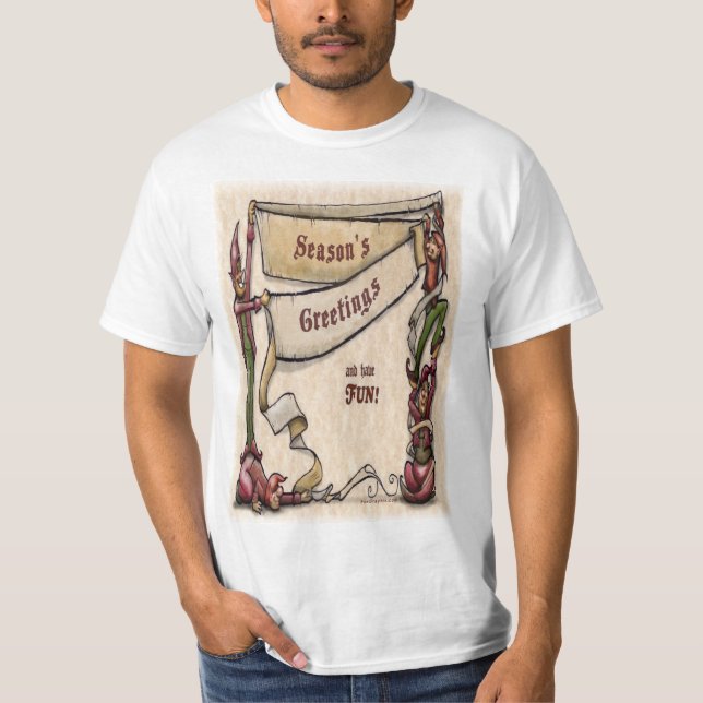 Elves - Grüße der Saison T-Shirt (Vorderseite)