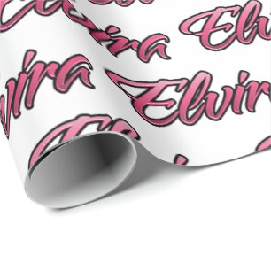 Elvira faded pink personalisiertes Geschenkpapier