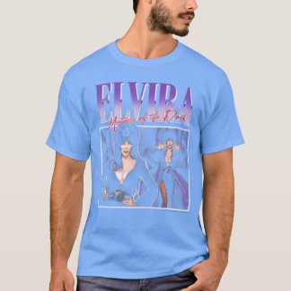 Elvira Herrin der Dunkelheit Lila 90er Horror-Freu T-Shirt